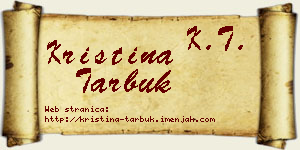 Kristina Tarbuk vizit kartica